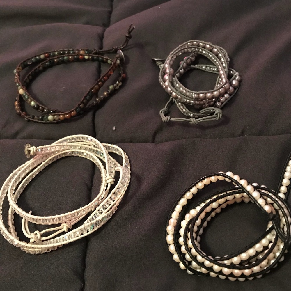 Wrap bracelets set of 4